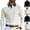 Black, variant on Men Long Sleeve Fake Plaid Collar Cable Diamond Jacquard V Neck Sweater Ribbed Cuff Hem Slim Four Way Stretch Fall Winter Business Casual Knit Pullover White M