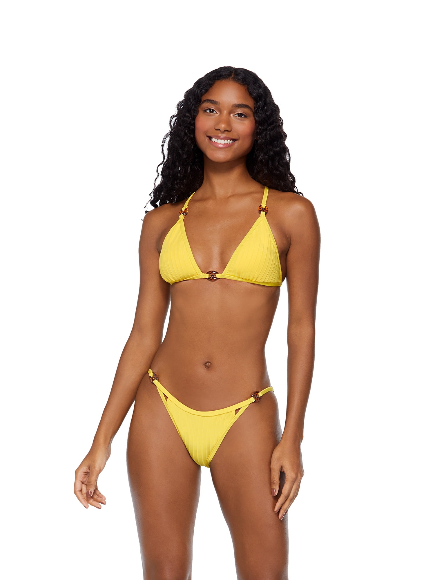 yellow bikini top walmart