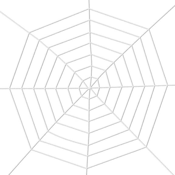 Spider Webs Halloween Decorations Outdoor, 10.5ft 7 Coils White Fake Spider Web, Wall Decor for Halloween Party