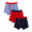 Star, Brilliant Red, Blue Stripe, variant on Ways to Celebrate Boys 4th of July Boxer Briefs, 3-Pack