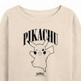 thumbnail image 3 of Pokémon - Pikachu - Women's Lightweight French Terry Long Sleeve Shirt, 3 of 5