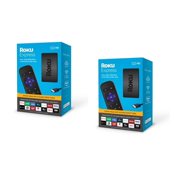 Roku Express HD Streaming Media Player 2019 2 Pack
