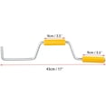 thumbnail image 3 of Enrouleur de Sangle, 2 Pcs Enrouleur de Sangle 17 Pouces pour Remorque à Plateau, Enrouleur à Main en Acier Inoxydable pour Enrouler les Sangles Portable pour Treuil, Jaune, 3 of 7