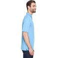 thumbnail image 2 of 8210 Uc Mens Mesh Pique Polo Columbia Blue M, 2 of 3