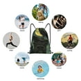 thumbnail image 6 of Disketp MoonNight Sky Crow Drawstring Backpack Drawstring Gym Bags Draw String Bags for Sports, Gym, Travel, Swimming, Beach-Small, 6 of 6