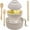 Beige-2, variant on Surpdew Microwave Ramen Bowl Cooker, 33 Oz Wheat Fiber Instant Noodle Bowl With Lids Spoon Chopsticks Fork, Portable Ramen Cooker,Ramen Bowl Set,Microwave Ramen Bowl With Strainer Light Blue-1