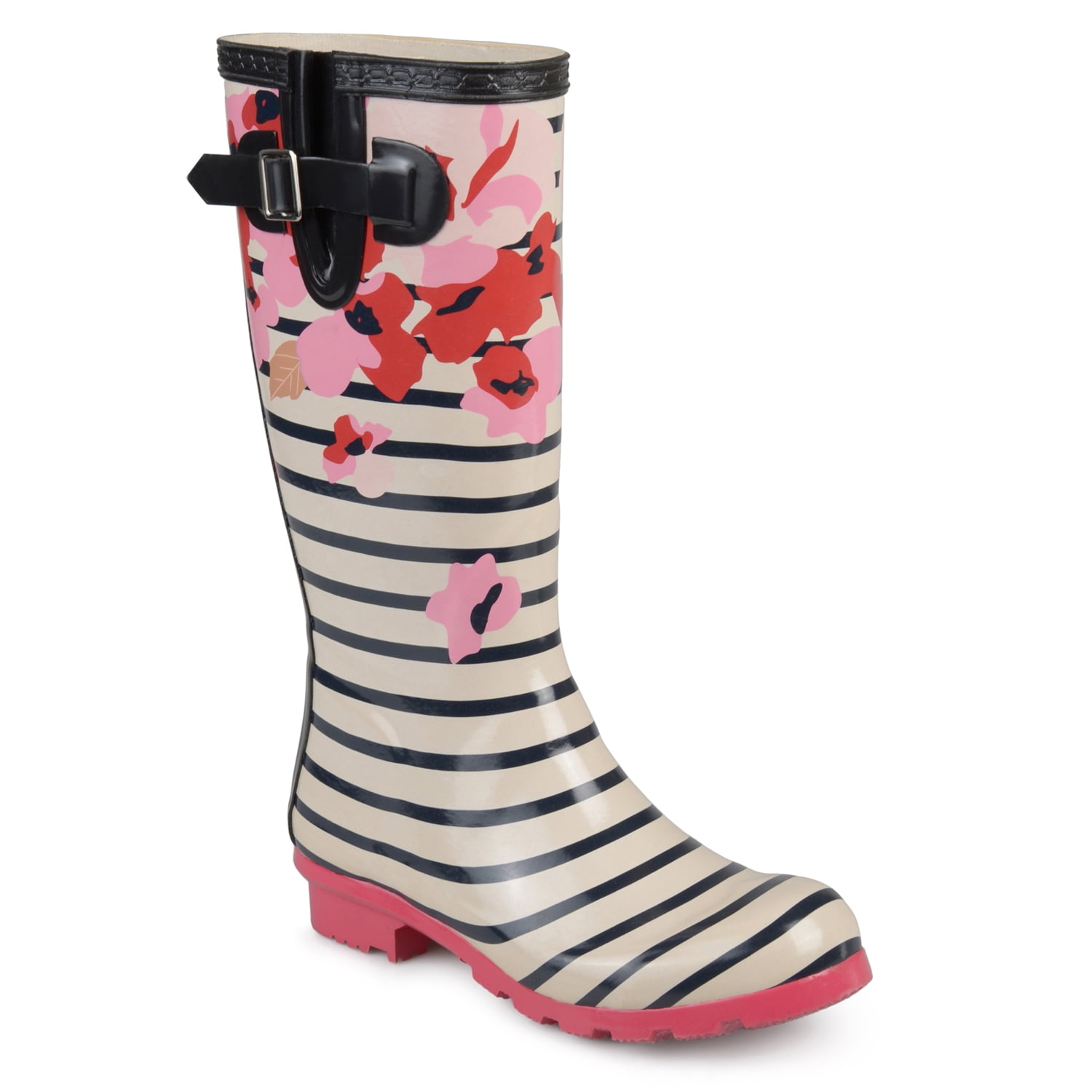 Women's Rubber Patterned Rain Boots