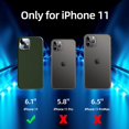 thumbnail image 6 of [5 in 1 for iPhone 11 Case 6.1 inch, with 2 Pack Screen Protector + 2 Pack Camera Lens Protector, Liquid Silicone Slim Shockproof Protective Phone Case [Microfiber Lining]… (Dark Green), 6 of 14