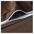 thumbnail image 5 of KITYDALK Premium Velour Velvet Duvet Cover Set - Duvet Cover (104” x 90”) & 2 Pillow Shams (20” x 36”) - 3-Piece Set - Mink, King Size, 5 of 8