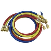 1.5M 600 PSI Charging Hoses Tube Ball Shut Valve AC R410a R134a