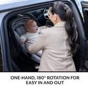 Evenflo Shyft Intuiti+ Travel System Featuring Revolve180 LiteMax NXT Preemie and Infant Car Seat with SensorySoothe and Green & Gentle (Champagne)