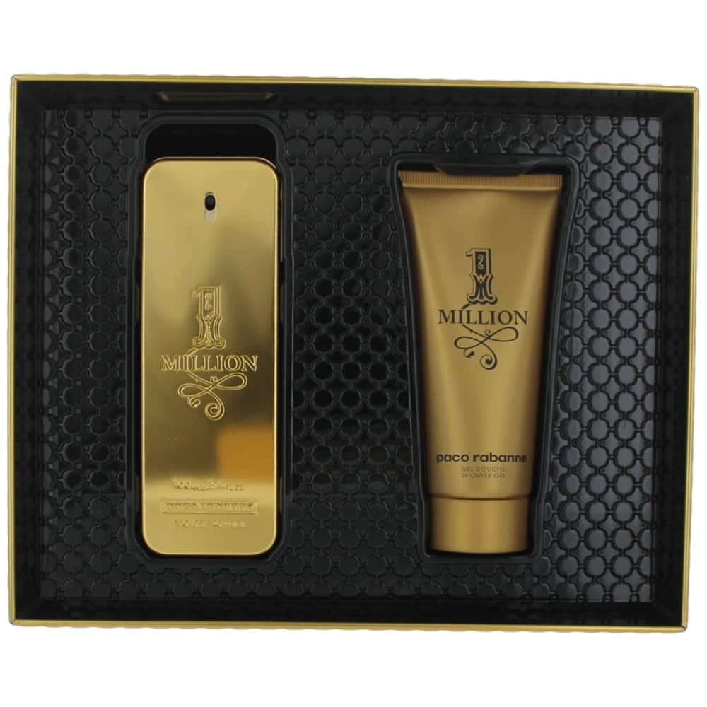 Paco Rabanne 1 Million by Paco Rabanne, 2 Piece Gift Set for Men with