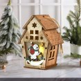 thumbnail image 4 of Deals Christmas Luminous Cabin Window Display Christmas Tree Door Wooden Decoration 2025 New, 4 of 5