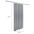 thumbnail image 3 of Cortina de Baño Home Trends Microfibra Gris 180x180 cm, 3 of 4