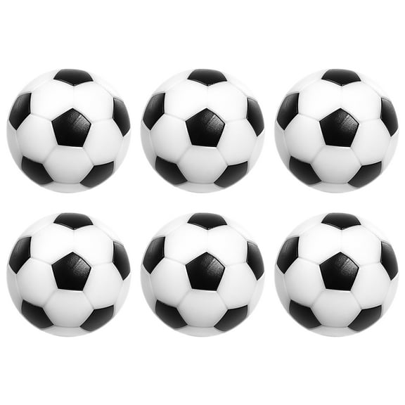 6 Pcs Ball Mini Soccer Balls Black and White Replacement Child