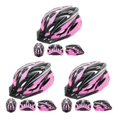 thumbnail image 2 of QualitChoice Multifunctional Helmet Road Bike - Enjoy Versatility And Multiple Features For Any Cycling Adventure 012 black pink 3Set, 2 of 6