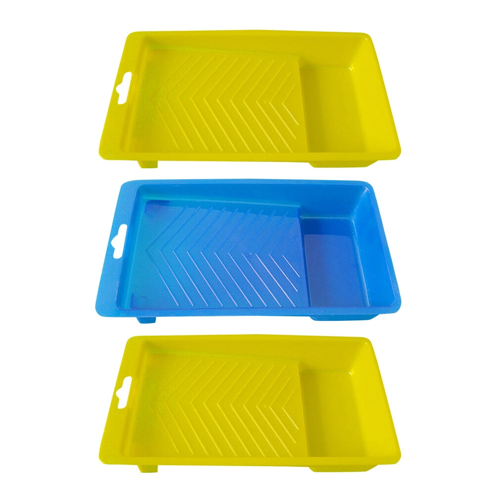 3 Pcs Roller Brush Paint Trays Paint Roller Tray Wall Paint Tray Color