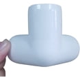 thumbnail image 4 of tubería en T de PVC de 3/4 ", salida lateral de codo de 90 grados de grado de muebles, accesorios de esquina de PVC para muebles de construcción (8 piezas en un paquete), 4 of 5