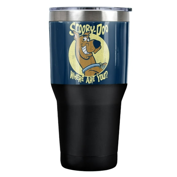 Scooby Doo Where Are You Stainless Steel Tumbler 30 oz Coffee Travel Cup, Vacuum Insulated & Double Wall with Leakproof Sliding Lid