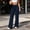 Navy, variant on Floleo Women's High Waist Wide Leg Yoga Pants Stretch Solid Color Athletic Trousers Relaxed Fit Casual Everyday Wear for Gym Travel