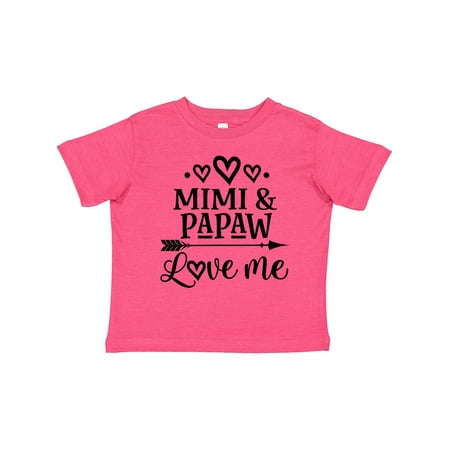 

Inktastic Mimi and Papaw Love Me Gift Toddler Boy or Toddler Girl T-Shirt