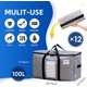 thumbnail image 2 of Extra Large Moving Bags, 4 Pack Clear Heavy Duty Totes For Storage with Visible Window, Wrap Around Handles, Storage Bags for Space Saving, Alternative to Moving Boxes, 2 of 5