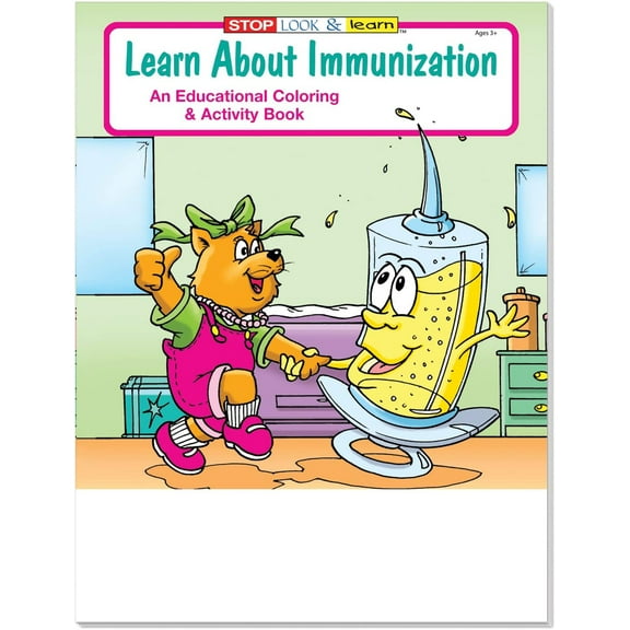 ZoCo 25-Pack Learn About Immunization Coloring & Activity Books, 16 Pages