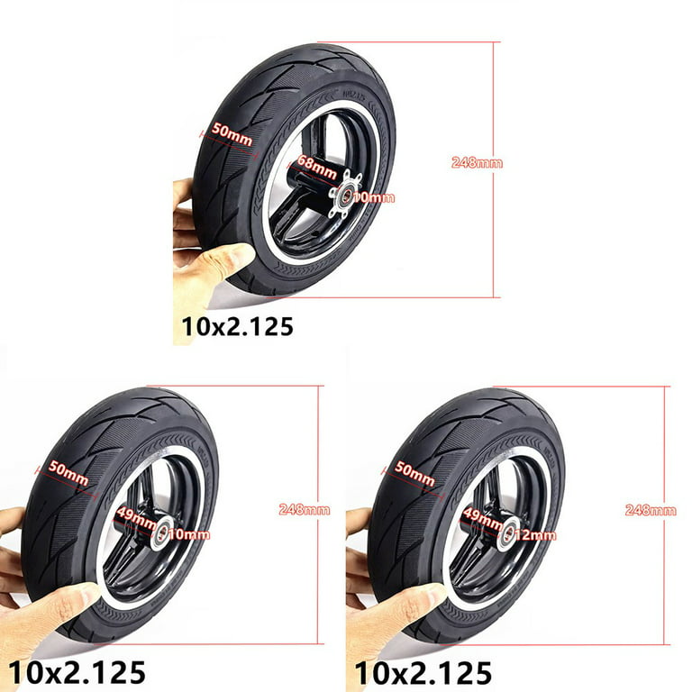 Qty:1 10x2.125 Solid Tire Thickening Honeycomb Wheel Tire Smart Electric  scooter