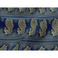 thumbnail image 4 of oneOone Viscose Jersey Fabric Peacock Block Print Fabric BTY 60 Inch Wide, 4 of 5