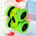 thumbnail image 4 of FEOLGEHLY Toy Cars for Toddlers Ages 1-3 2-4 Year Old, Double Sided Inertia Car, Monster Truck 360° Rotating Stunt Push and Go Friction Cars for Kids Boys Girls, Christmas Stocking Stuffers, Green, 4 of 6