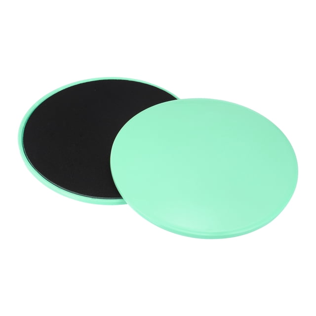 Uxcell 2 Paquete Deslizadores Centrales de Doble Cara para Ejercicio en Gimnasio, Alfombra, Piso de Madera Dura Cian