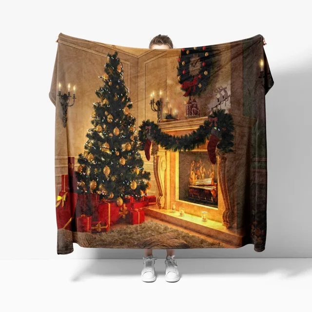 Couverture à motif de flocon de neige pour garçons et filles, thème de Noël léger, jeté de glouton, arbre de Noël, canapé, lit, canapé, festival, cadeau