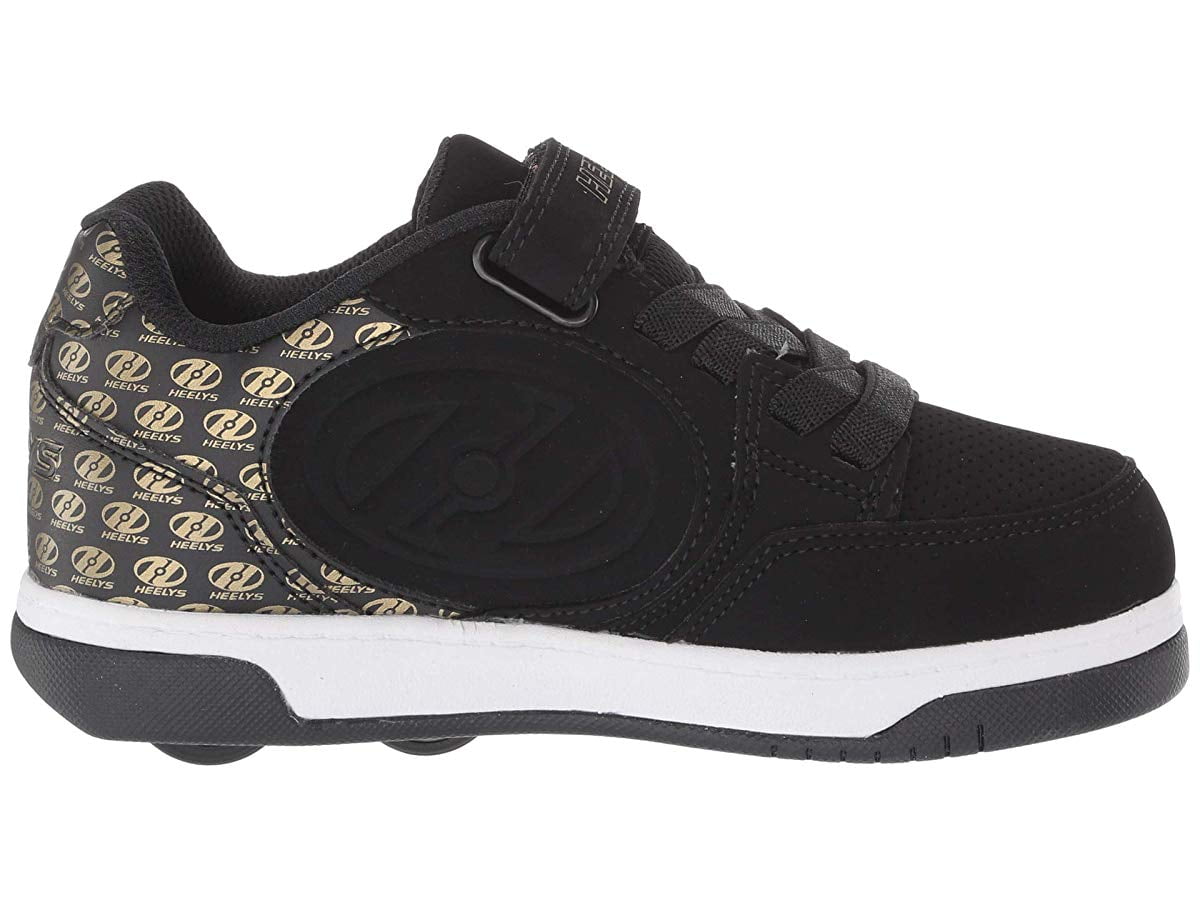 black and gold heelys
