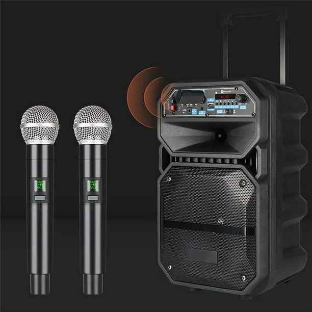 MicróFono InaláMbrico Profesional UHF GrabacióN Karaoke PortáTil 1 Canal BateríA de Litio para Escenario Iglesia Fiesta Escuela