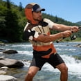 thumbnail image 2 of OIOLOYJM Sun Protection Shirts for Men Quick Dry Lightweight UPF Rash Guard Camo Short Sleeve Hoodies Summer Running Fishing Tops with Hood Yellow 2XL, 2 of 5