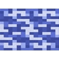 thumbnail image 1 of Ahgly Company Machine Washable Indoor Rectangle Transitional Jeans Blue Area Rugs, 5' x 7', 1 of 7