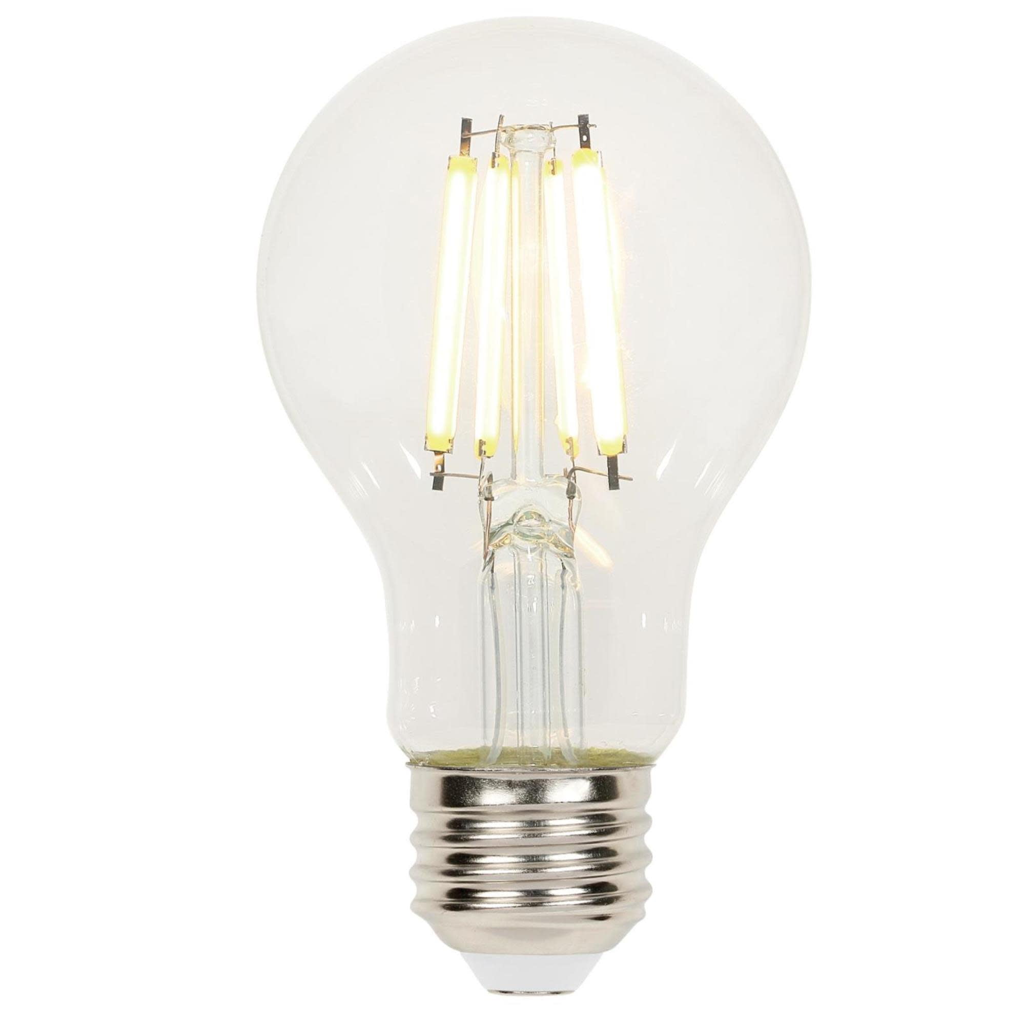 Westinghouse Lighting 5316520 6.5 Watt (60 Watt Equivalent) A19 Dimmable Clear Filament LED Light Bulb, Medium Base, 6-pack
