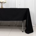 thumbnail image 6 of Balsa Circle 60" x 126" Black Rectangular Cotton Tablecloth Party Wedding Reception Catering, 6 of 8