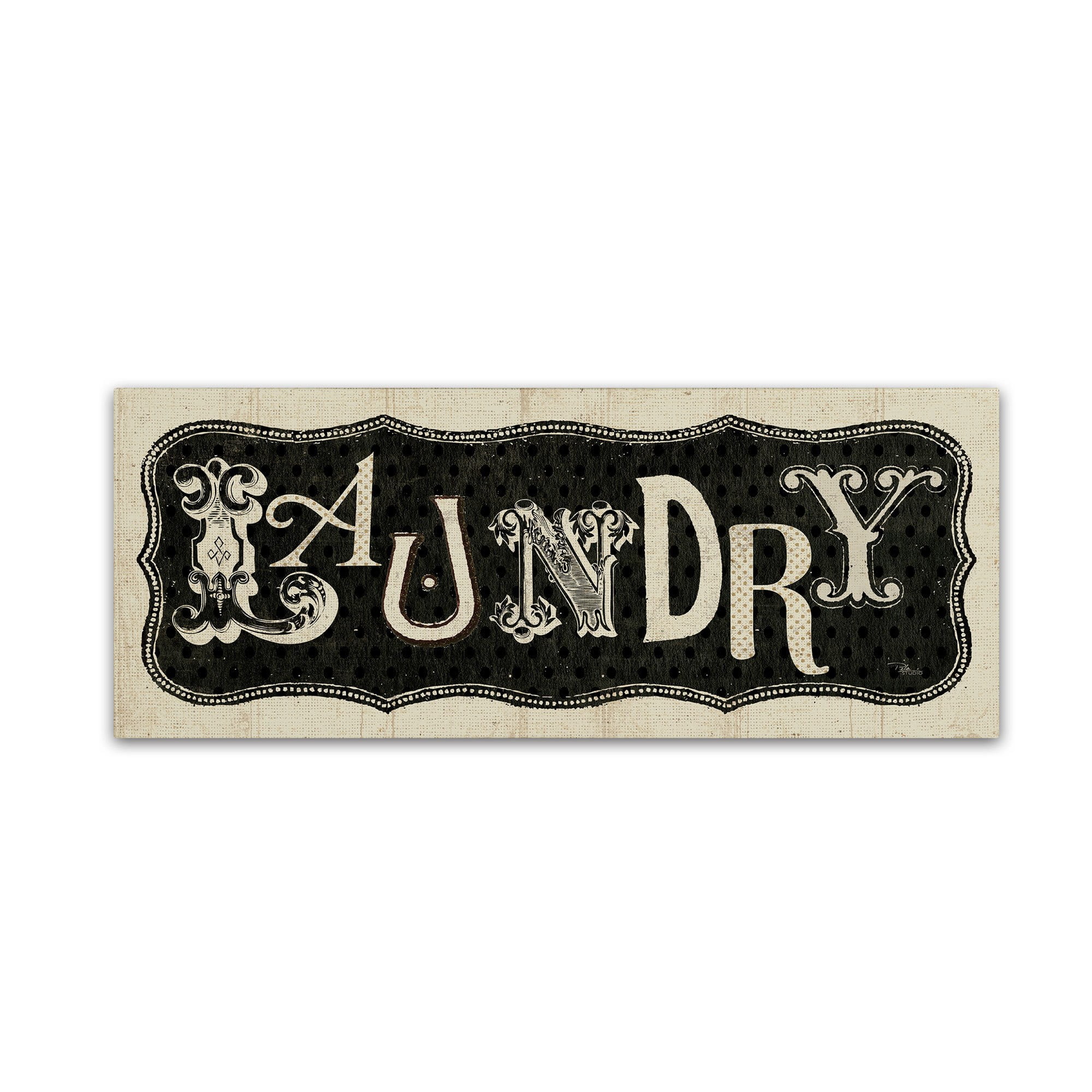 Trademark Fine Art "Room Signs I - Laundry" Canvas Art by Pela Studio