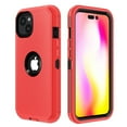 thumbnail image 3 of Xhy iPhone 14 Plus Case Military Grade Full Body Protection 3 in 1 Shock and Drop Resistant Rugged Rubber TPU Durable Detachable for iPhone 14 Plus 6.7 inch 2022 Phone - Red+Black, 3 of 5