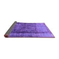 thumbnail image 2 of Ahgly Company Indoor Square Oriental Purple Industrial Area Rugs, 5' Square, 2 of 4