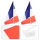 thumbnail image 4 of 2 banderas publicitarias para coche, bandera de Francia, bandera única para coche, 4 of 8
