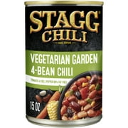STAGG VEGETARIAN GARDEN 4-Bean Chili, Shelf Stable, 15 oz Steel Can
