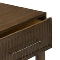thumbnail image 3 of Sera Fluted 1 Drawer Nightstand with Brass Handle, Walnut, 3 of 9
