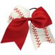 thumbnail image 1 of Sportybella - Accesorios para el cabello con punto de béisbol para niñas - Lazos para el cabello con estampado de sóftbol rojo y blanco, set de regalo para coleteros - 16,5 cm, 1 of 1