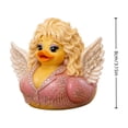 thumbnail image 5 of Dolly Glam Country Star Resin , Collectible Bath with Big Blonde Wig & Red Dress, Novelty Desktop Ornament, Fun Gift for Dolly Fans, 5 of 8
