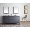 thumbnail image 3 of Ari Kitchen & Bath Danny 72" Solid Wood Bathroom Vanity in Maple Gray, 3 of 9