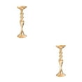 thumbnail image 4 of Guardoinrt Modern Metal Candle Tea Light Holder with Long Stand Decorative Flower Vase Gold M 2Set, 4 of 6