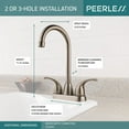 thumbnail image 2 of Peerless Tunbridge Two Handle Bar-Prep Faucet, Chrome, 2 of 6