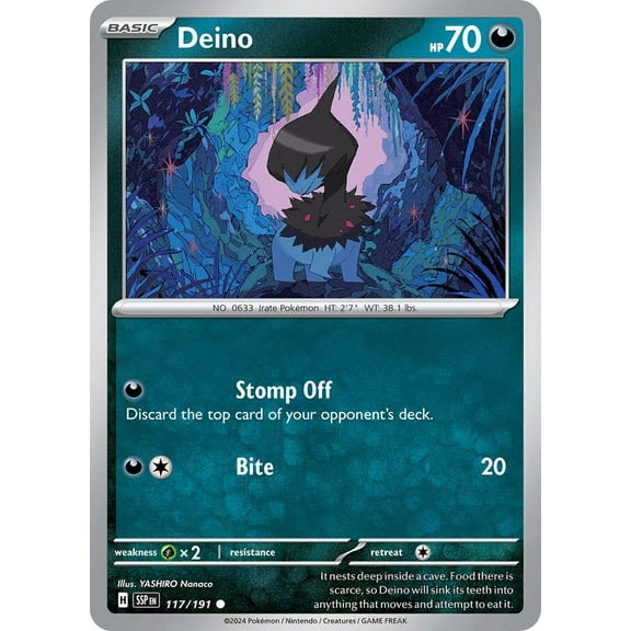 Pokemon Surging Sparks Common Deino #117